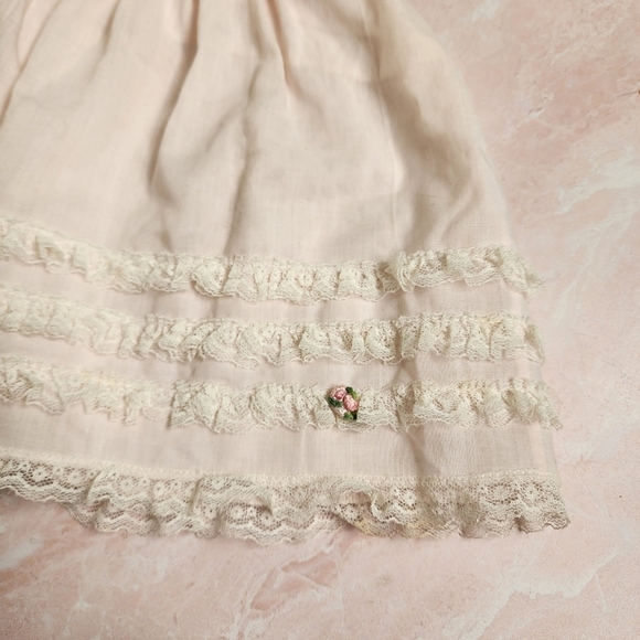 BABY BLISS x VINTAGE ruffle‎ dress size M infant - Picture 3 of 8
